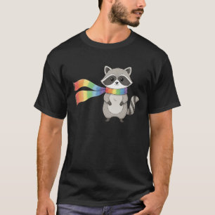 Süßer Ally Waschbär Love Is Love inklusiver Stol T-Shirt