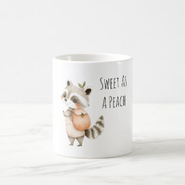 Süßer-als-eine-Pfirsich-Waschbär-Rucksack Kaffeetasse