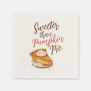 Süßer als Kürbiskuchen Serviette