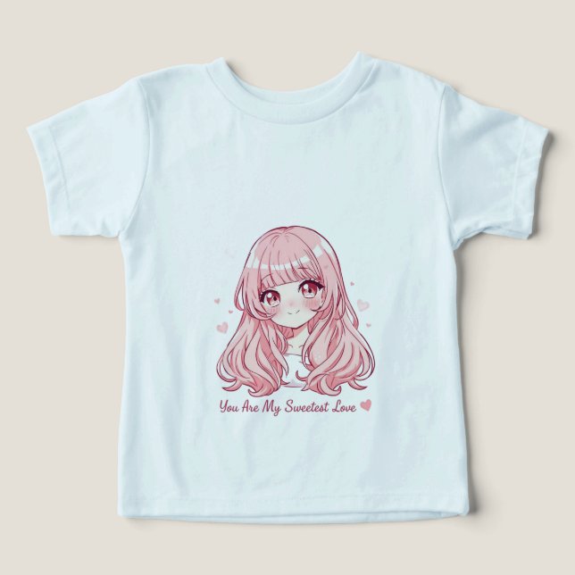 Süßer Anime-Valentins-Sweatshirt (Design Vorderseite)