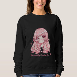 Süßer Anime-Valentins-Sweatshirt Sweatshirt