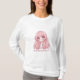 Süßer Anime-Valentins-Sweatshirt T-Shirt