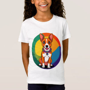 Süßer animierter Hund mit Halsband T-Shirt