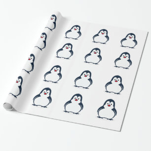 Süßer animierter Pinguin Geschenkpapier