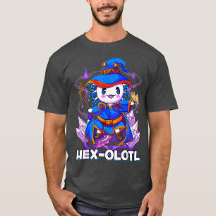 Süßer Aolotl in einem Zauberer-Halloween-Kostüm 13 T-Shirt
