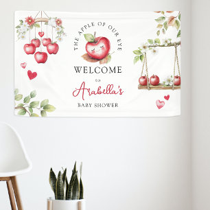 Süßer Apfel Unseres Auges Baby Shower Banner
