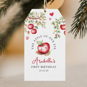 Süßer Apfel zum Geburtstag unseres Auges Geschenkanhänger