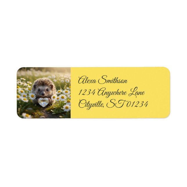 Süßer April-Igel mit Diamantherz (Vorne)
