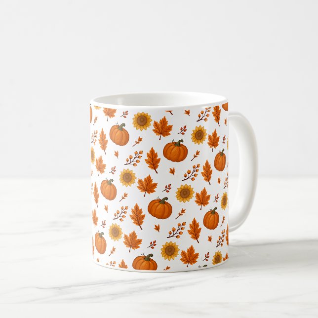 Süßer Aquarell-Herbsternte  Kaffeetasse (Von Creator hochgeladen)