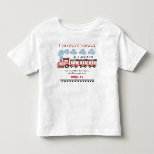 Süßer Aquarell-Roter Zug Geburtstag für jedes Alte Kleinkind T-shirt