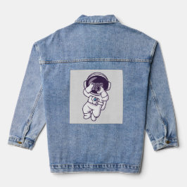 Süßer Astronaut  Personalisierte Jeans  Jeansjacke