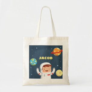 Süßer Astronauten-Junge Galaxy Weltraum-Tasche Tragetasche