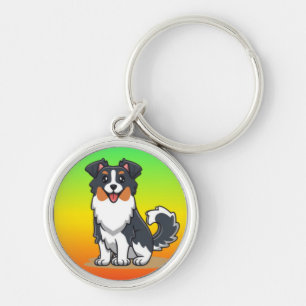 Süßer Australischer Schäferhund-23144 Schlüsselanhänger