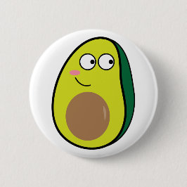 Süßer Avocado-Anstecker - Lustiger Kawaii-Frucht-P Button