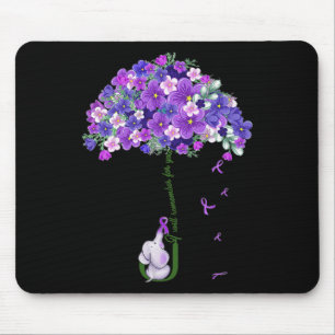 Süßer Awareness-Elefant, an den ich mich für dich  Mousepad