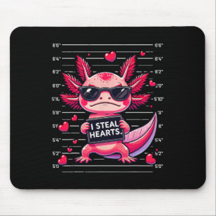 Süßer Axolotl, ich stehle Herzen Mugshot Lustiger  Mousepad