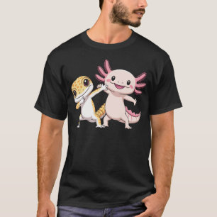 Süßer Axolotl Leopard Gecko Tanz T-Shirt