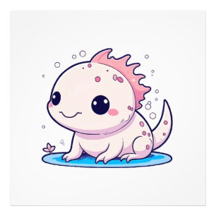 süßer Axolotl-Philosoph Fotodruck