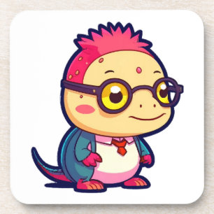 süßer Axolotl-Philosoph Getränkeuntersetzer