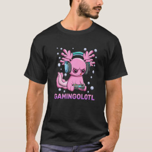 Süßer Axolotl spielt Videospiele Lustiger Gameolot T-Shirt
