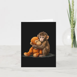 Süßer Baby-Affe-Schlag-Meme Karte