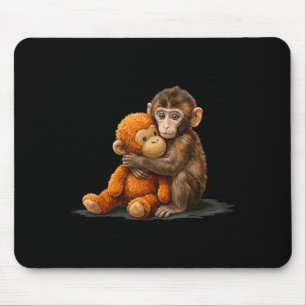 Süßer Baby-Affe Schlagen Meme  Mousepad