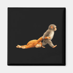 Süßer Baby-Affen-Faustkämpfer-Affe-Meme  Magnet