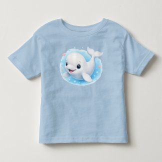 Süßer Baby Beluga Wal Kleinkind T-shirt