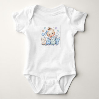 Süßer Baby-Boy-Teddybär-Body | Bezauberndes Baby Strampler
