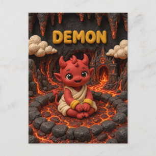 Süßer Baby-Dämon, Mythisch Postkarte