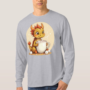 Süßer Baby-Drache Heiße Schokolade Kinder Kawaii C T-Shirt