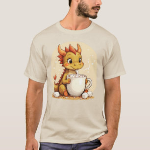 Süßer Baby-Drache Heiße Schokolade Kinder Kawaii C T-Shirt
