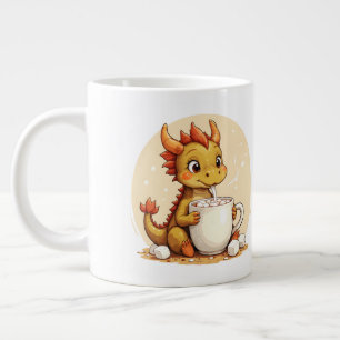 Süßer Baby-Drache Heiße Schokolade Kinder Kawaii G Jumbo-Tasse