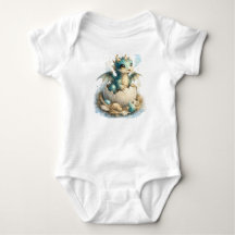 Süßer Baby-Drache schlüpft Fantasy-Baby-Body