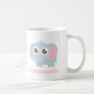 Süßer Baby-Elefant mit Liebe für Mädchen Tasse
