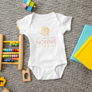 Süßer Baby Elefant Nonnie liebt mich Strampler