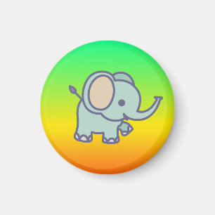 Süßer Baby-Elefanten-Cartoon-47767 Magnet