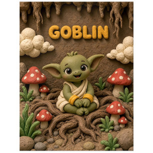 Süßer Baby-Goblin, Mythisch Postkarte