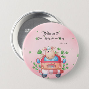 Süßer Baby-Lamm-Baby-Shower-Button Button