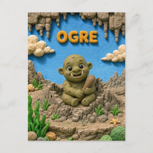 Süßer Baby-Oger, Mythisch Postkarte