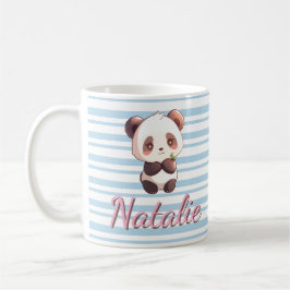 Süßer Baby-Panda mit individuellem Namen Kaffeetasse