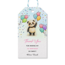 Süßer Baby-Panda zum 1. Geburtstag Danke