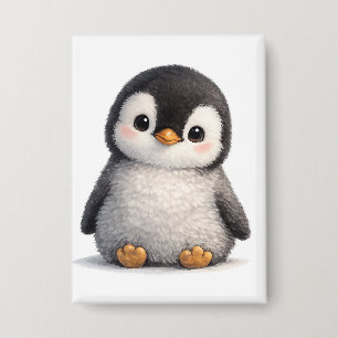 Süßer Baby Pinguin – Weiches & Anbetungswürdiges D Button