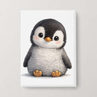 Süßer Baby Pinguin – Weiches & Anbetungswürdiges D Button