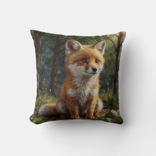 Süßer Baby Rotfuchs Cottage-Garten Kissen