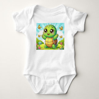 Süßer Baby-Schildkröten-Body – Kawaii-Tier-Kleinki Baby Strampler