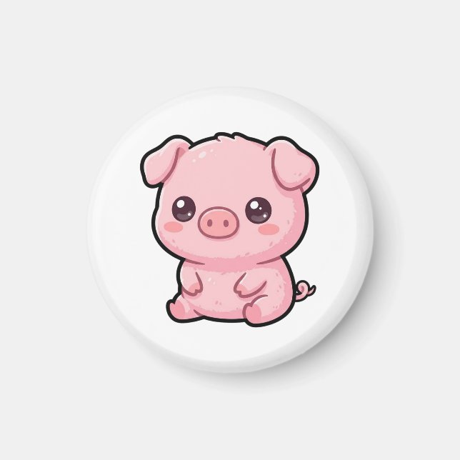 Süßer Baby-Schweinchen-Magnet Magnet (Vorne)