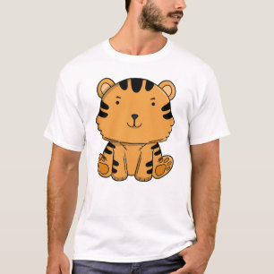 Süßer Baby-Tiger, adorables Kawaii-Dschungeltier T-Shirt