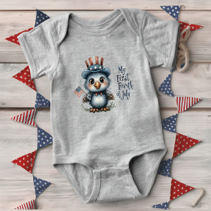 Süßer Babyadler Vierter Juli Baby Strampler