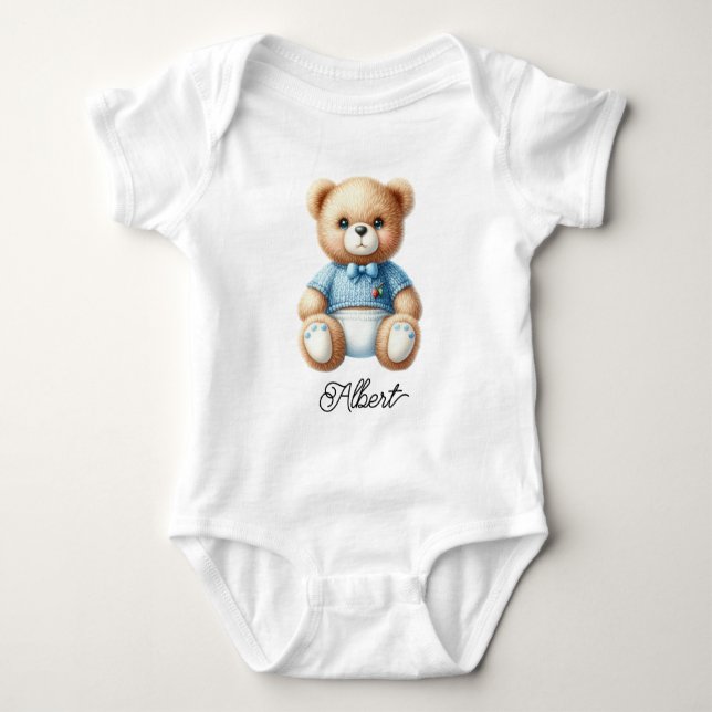 Süßer Babybär Baby Strampler (Vorderseite)